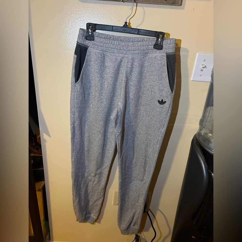 Grey adidas sweatpants